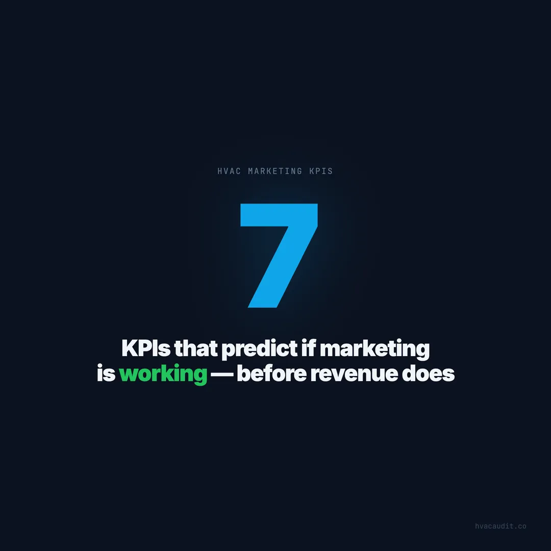 7 HVAC KPIs That Show If Your Marketing Works — Before Revenue
