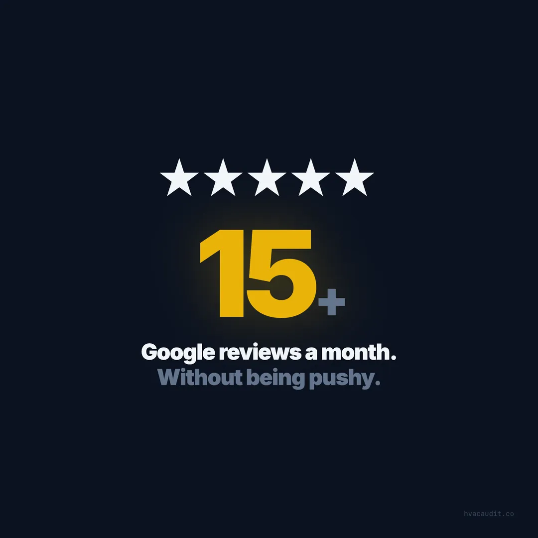 HVAC Review Strategy: How to Get 15+ Google Reviews a Month